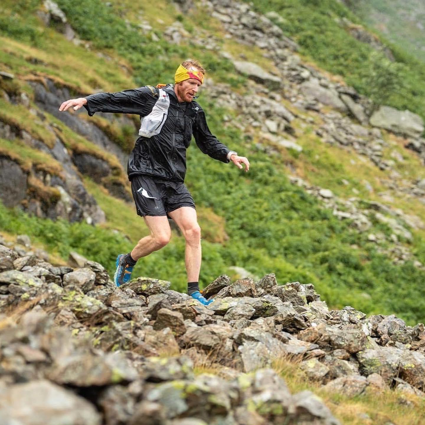 Rob Brown on route to win the Rab Pinnacle Ridge Extreme 2023