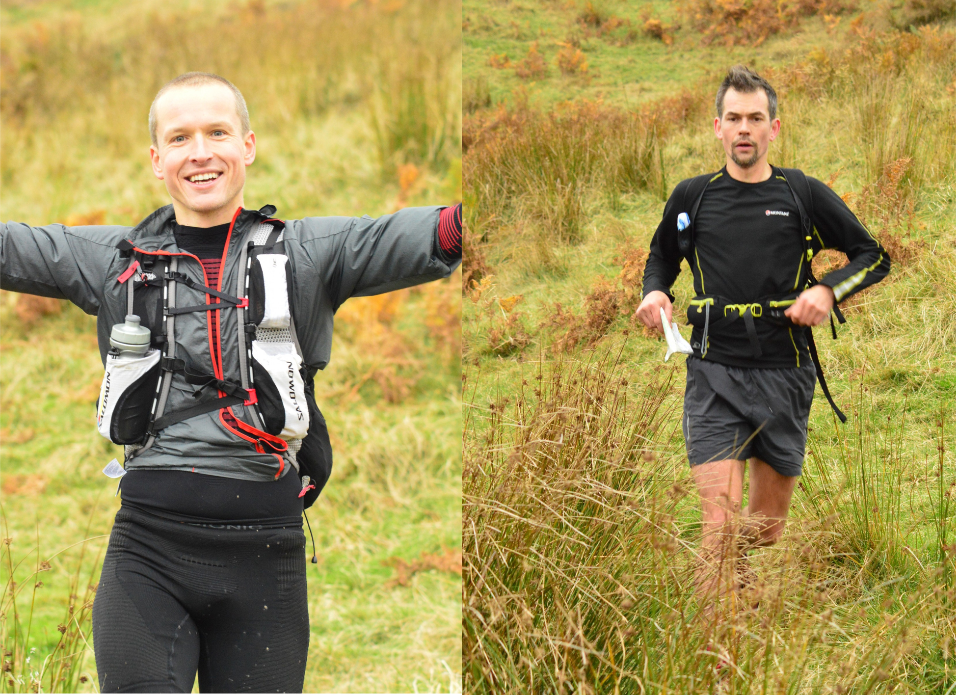 Chris & Charlie running in the last control Day2 - OMM 2014 Cheviots - Image by RandR Photography