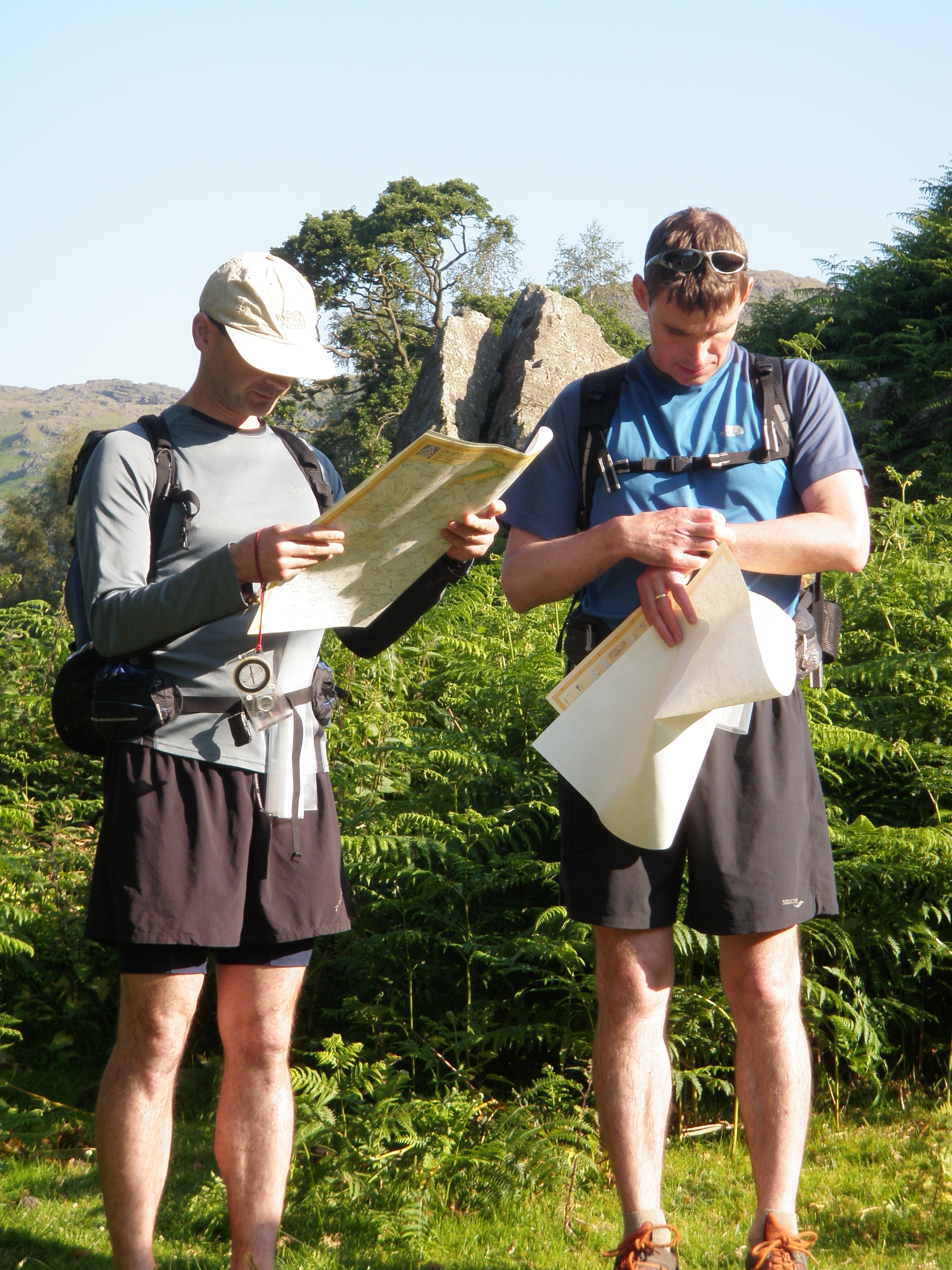 Getting ready to go at the Saunders Lakeland Mountain Marathon 2011 - Chapel Stiles