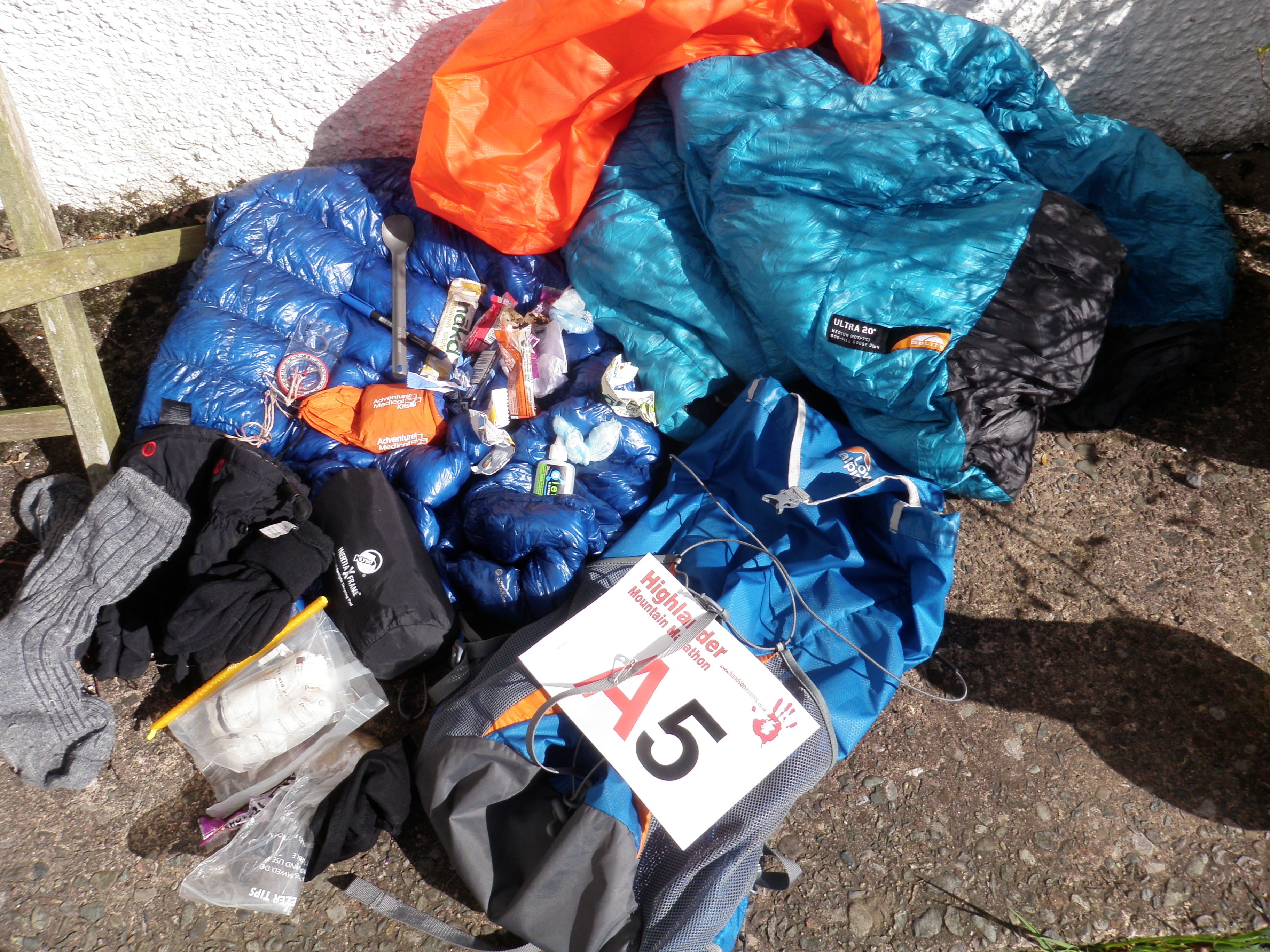 Mountain Marathon Kit, post race - Photo Credit: MountainRun