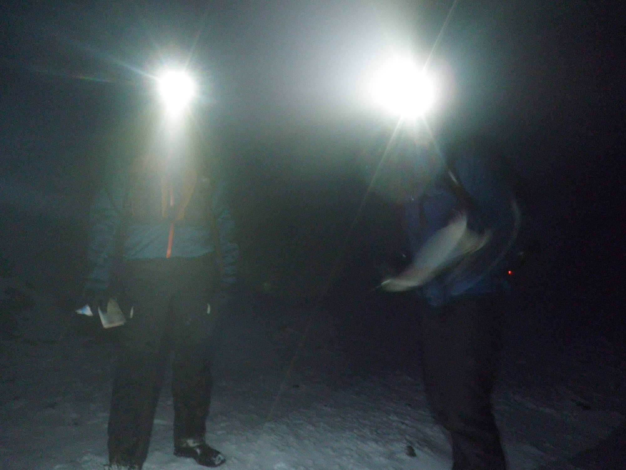 Navigating at night with UltraMadness on some pre-Spine Challenger training - Photo Credit: MountainRun