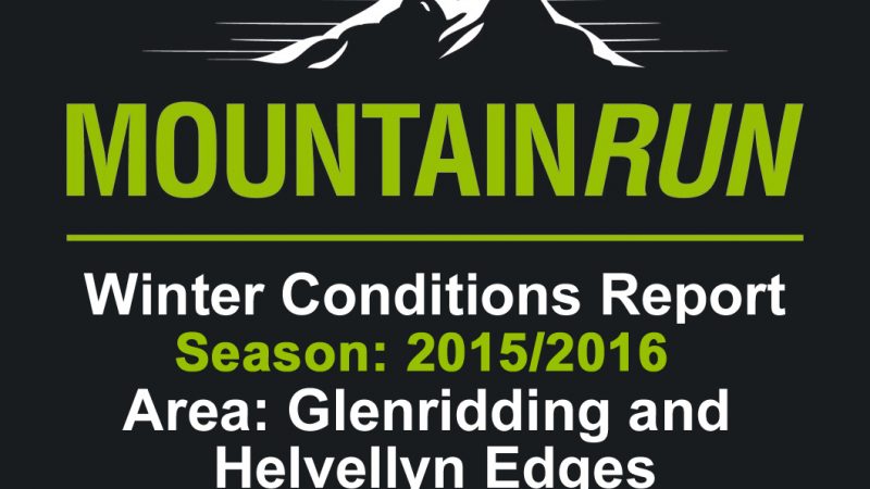 Winter Conditions Report For Mountain Runners Season 15 16